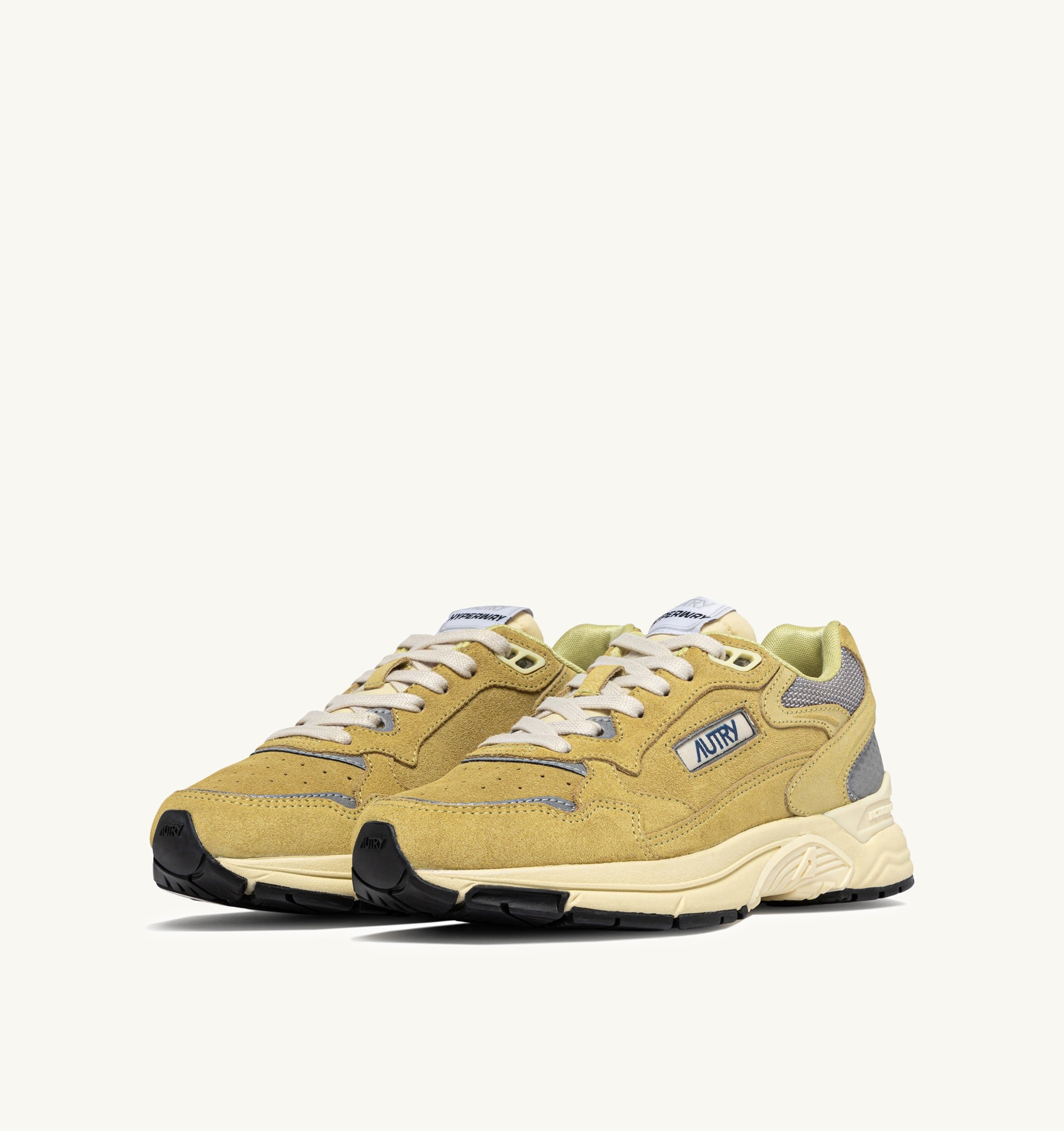 BASKETS HYPERWAY EN MESH ET DAIM SOUTHERN MOSS ET ARGENT