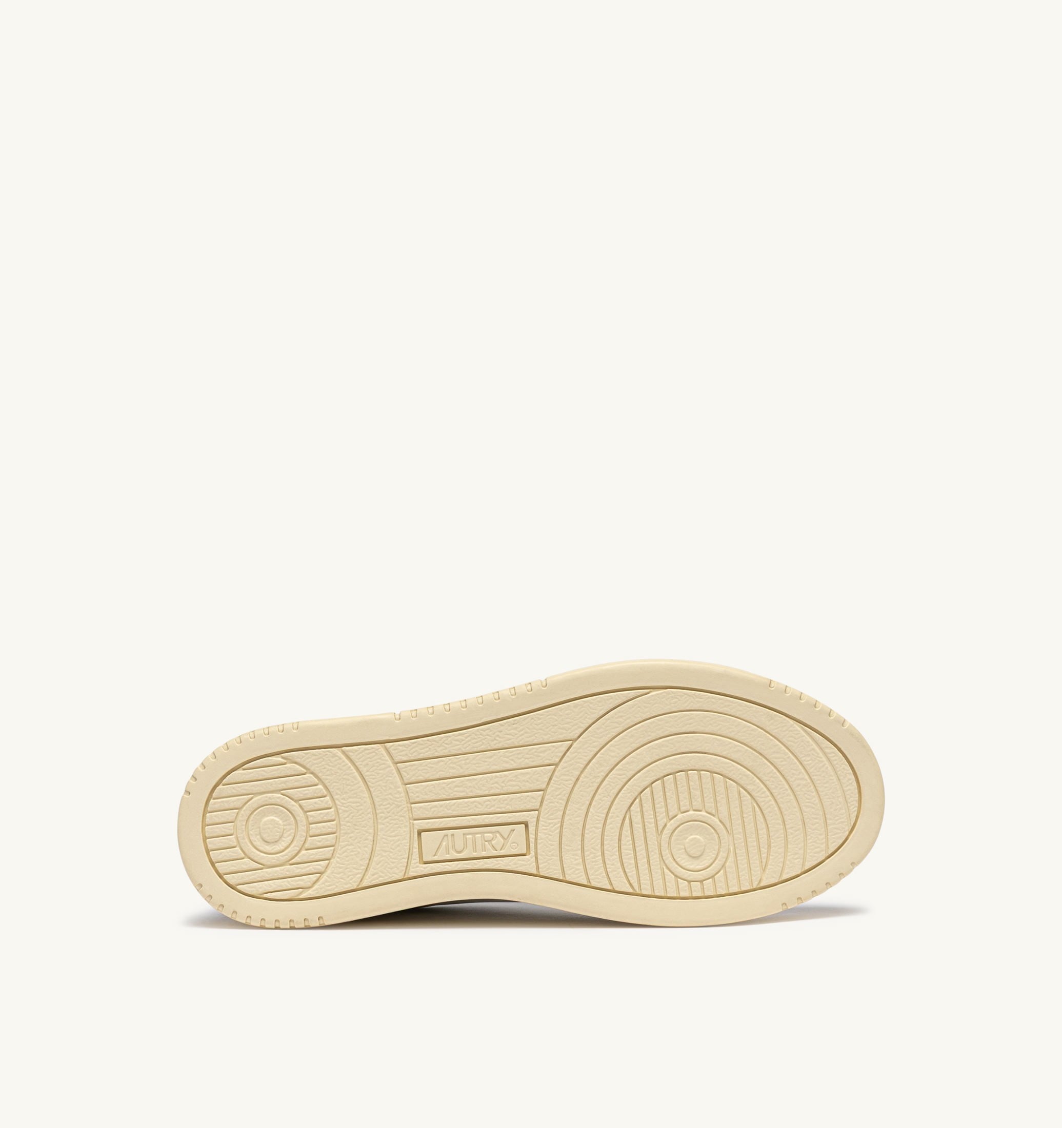 BASKETS MEDALIST LOW EN CUIR BLANC ET DEEP CLARET