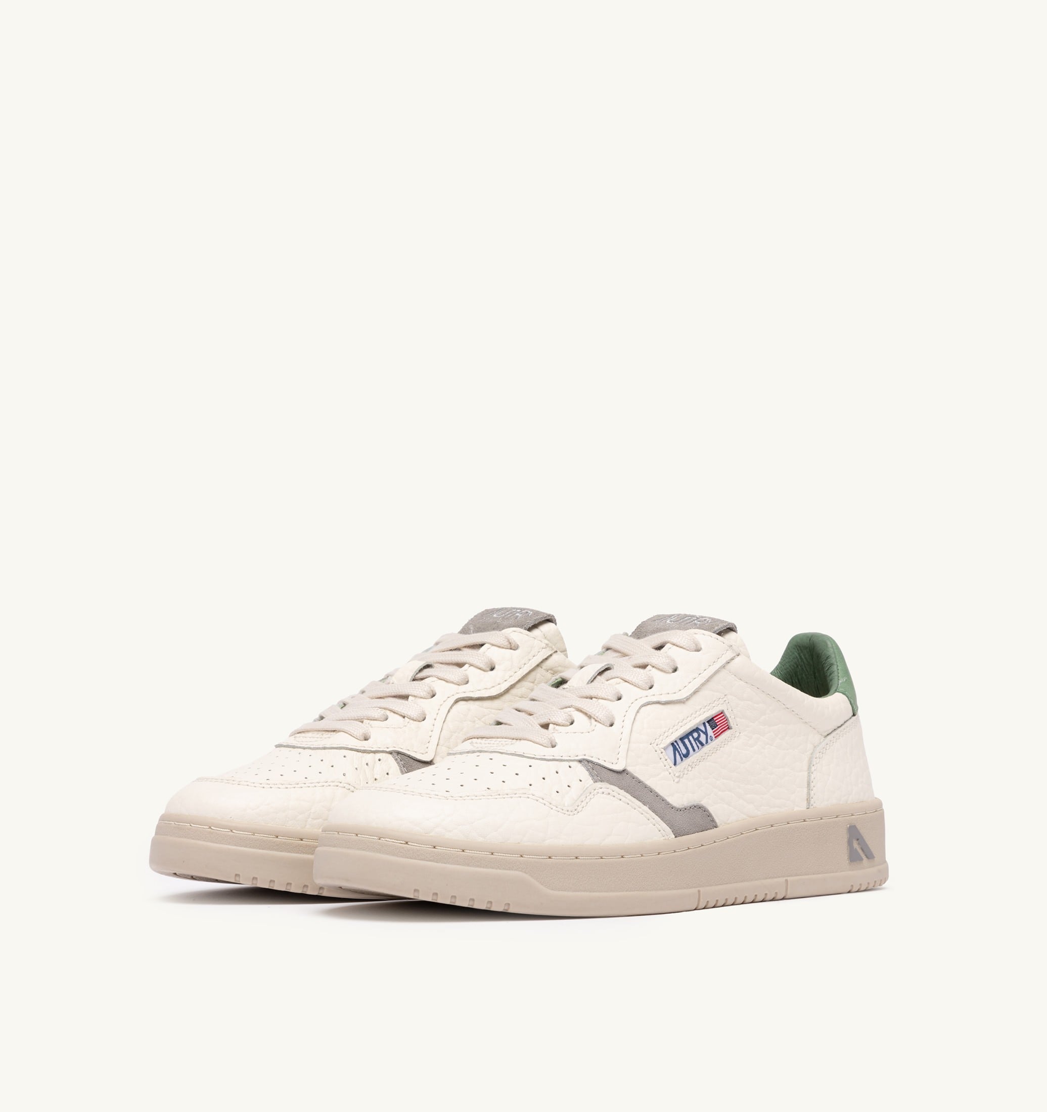BASKETS MEDALIST LOW EN CUIR FROST ET VAPOR