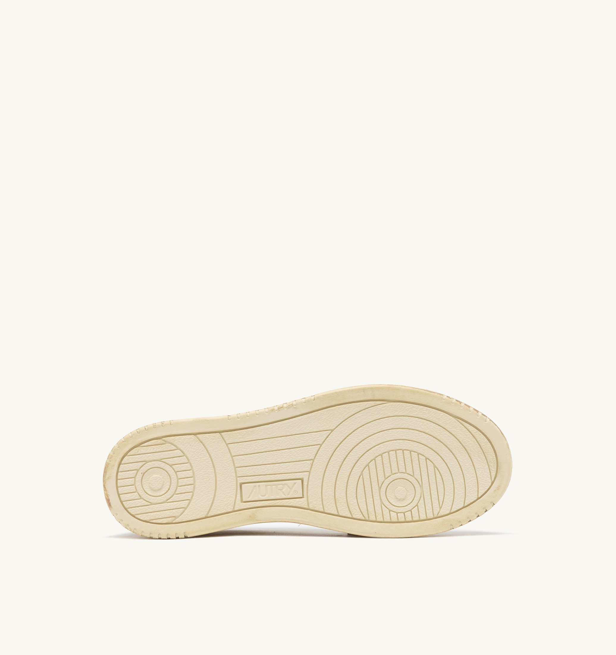 BASKETS MEDALIST LOW SUPER VINTAGE EN CUIR ET DAIM BLANC ET PHARD