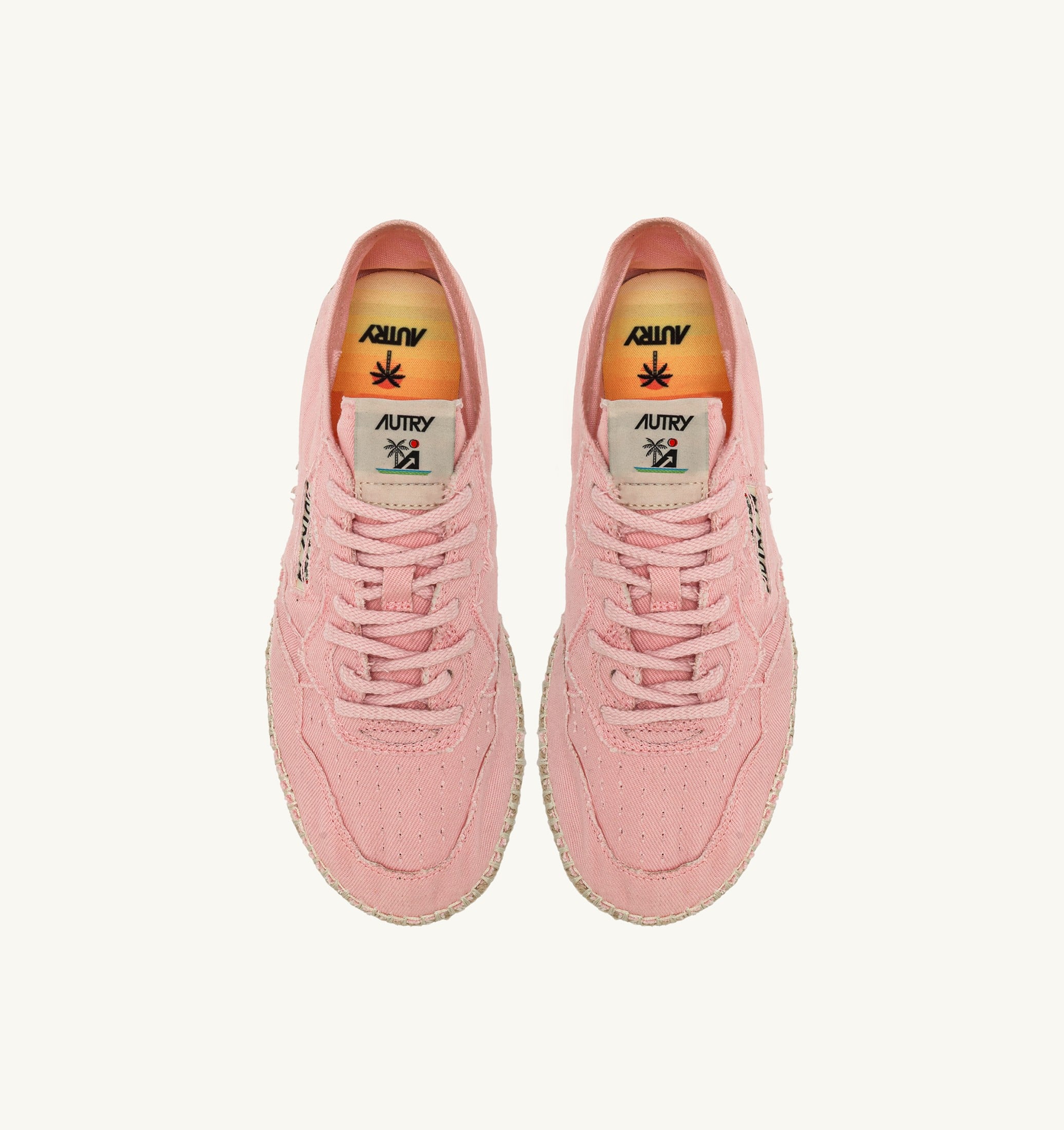ESPADRILLES SANDY EN TOILE ROSE