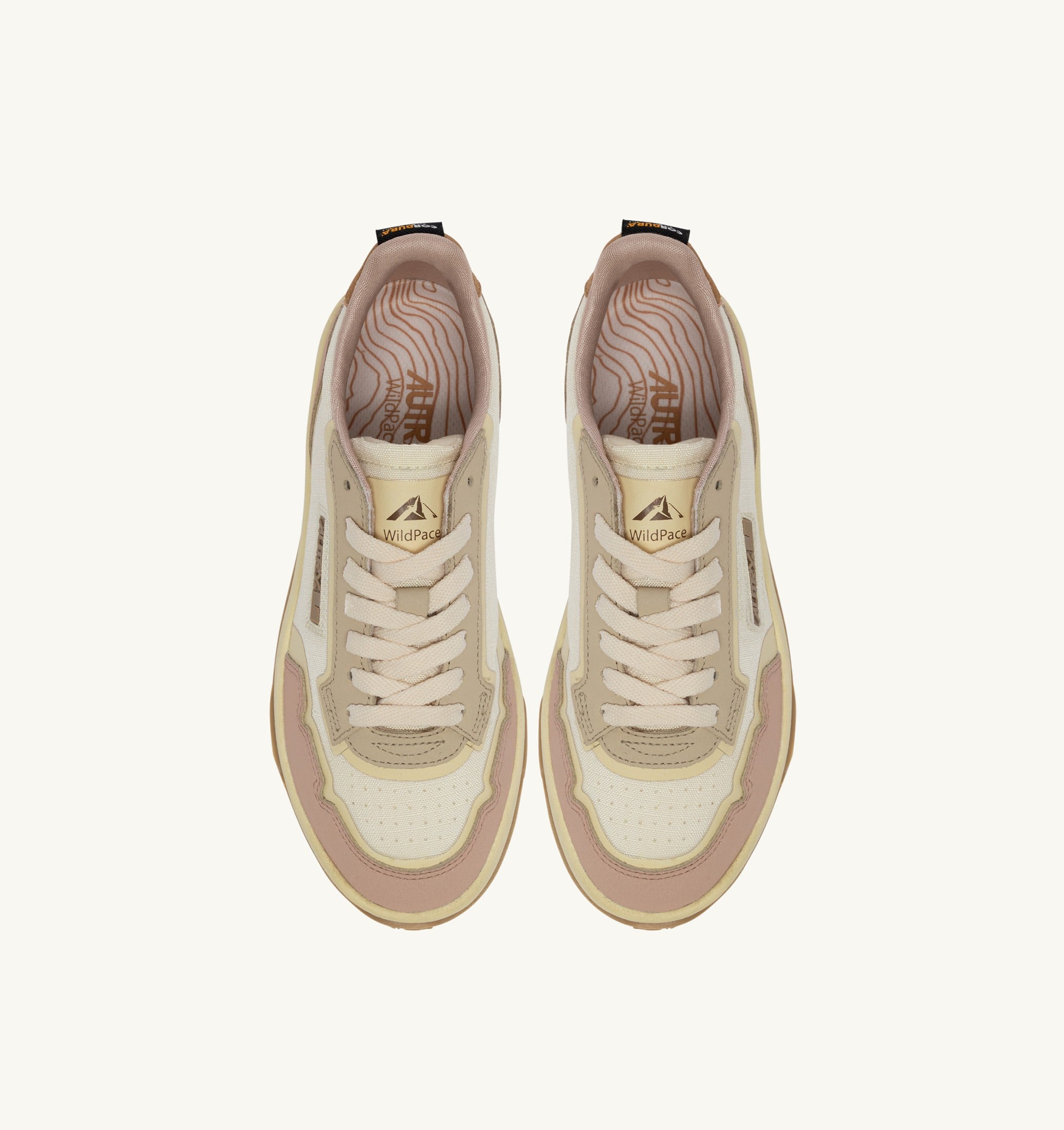 BASKETS WILDPACE LOW EN CORDURA ET CUIR MARSHMALLOW ET SILK
