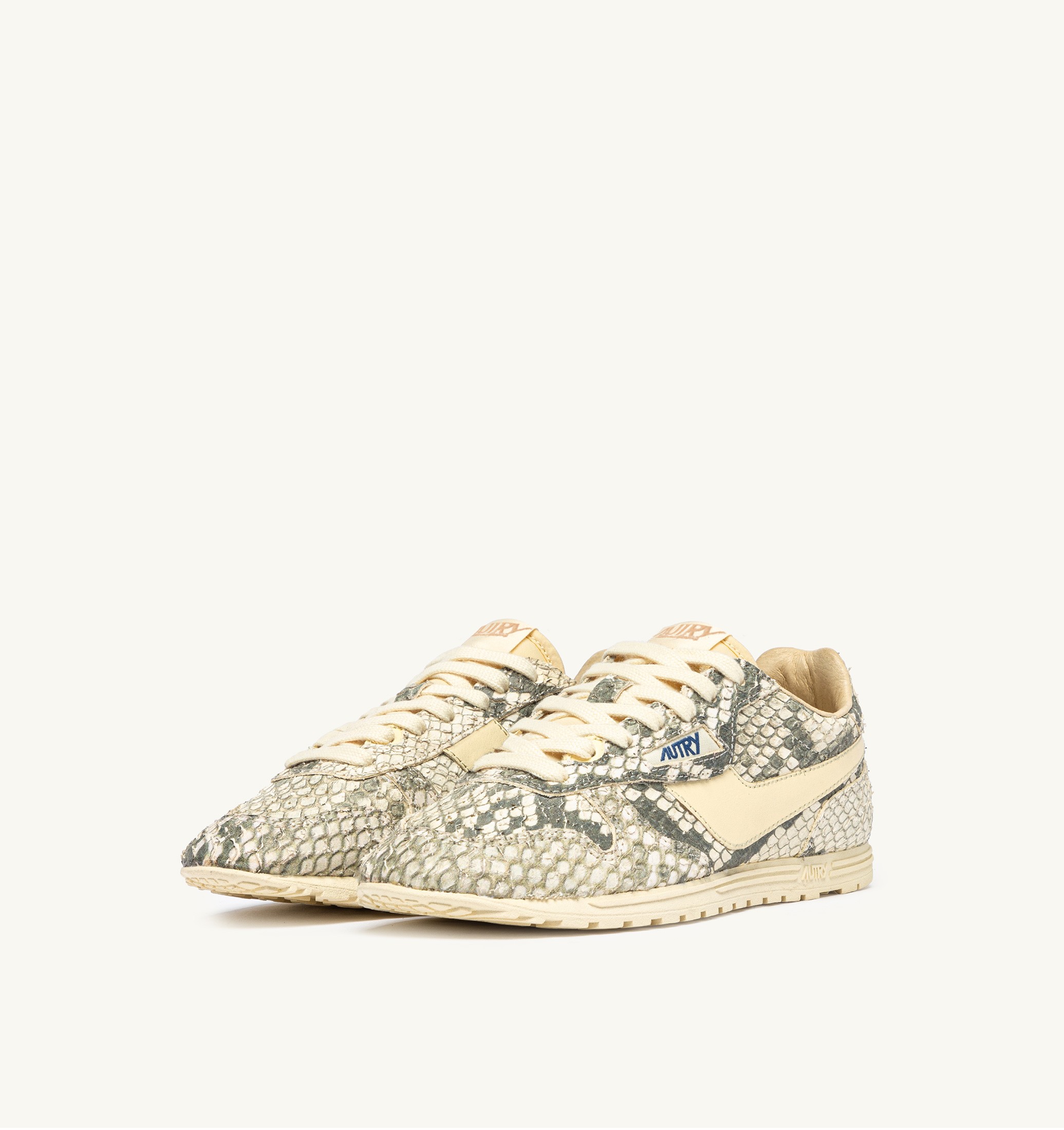 BASKETS WINDSPIN EN CUIR AVEC IMPRIMÉ SNAKE DIAMOND ROCK ET RUTABAGA