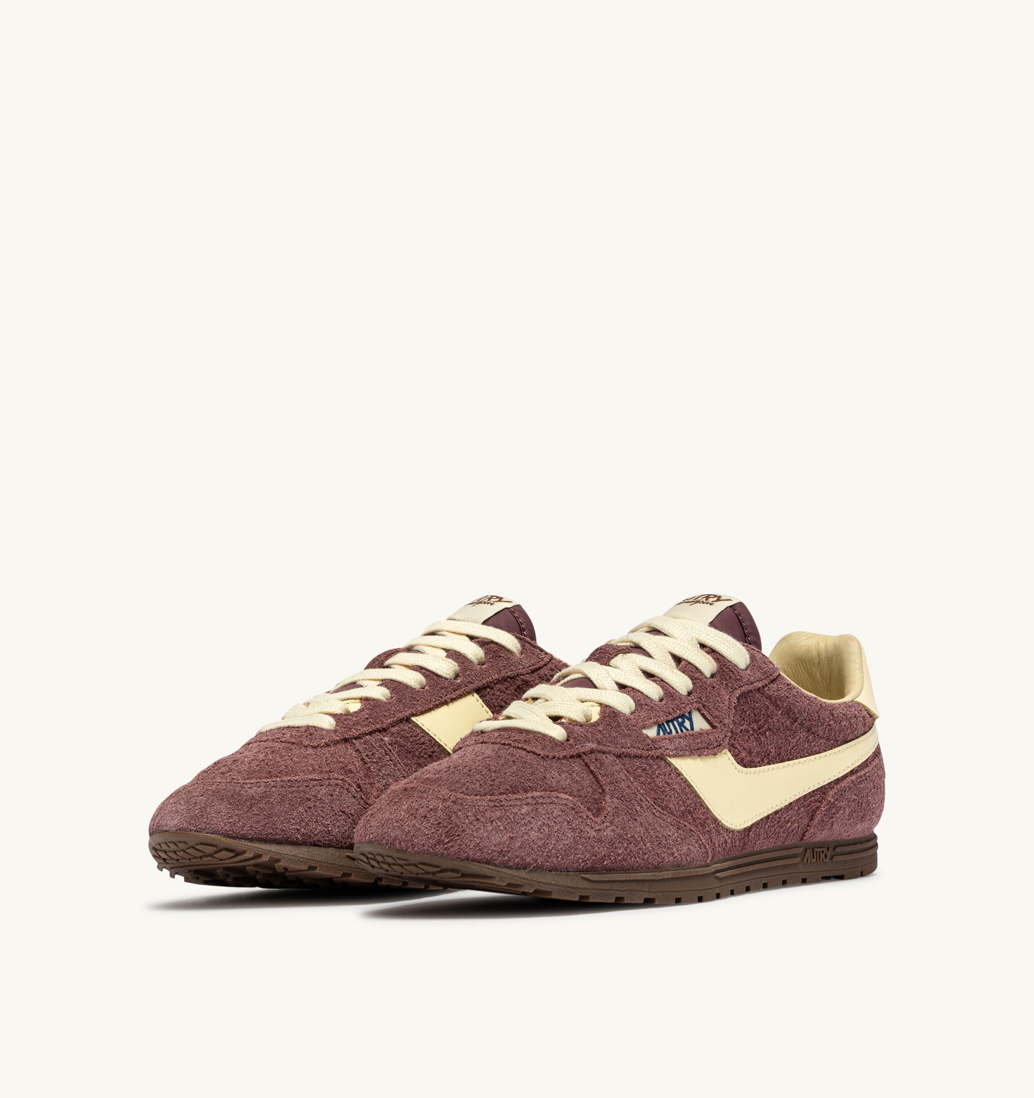 BASKETS WINDSPIN EN DAIM ET CUIR CHIANTI ET RUTABAGA