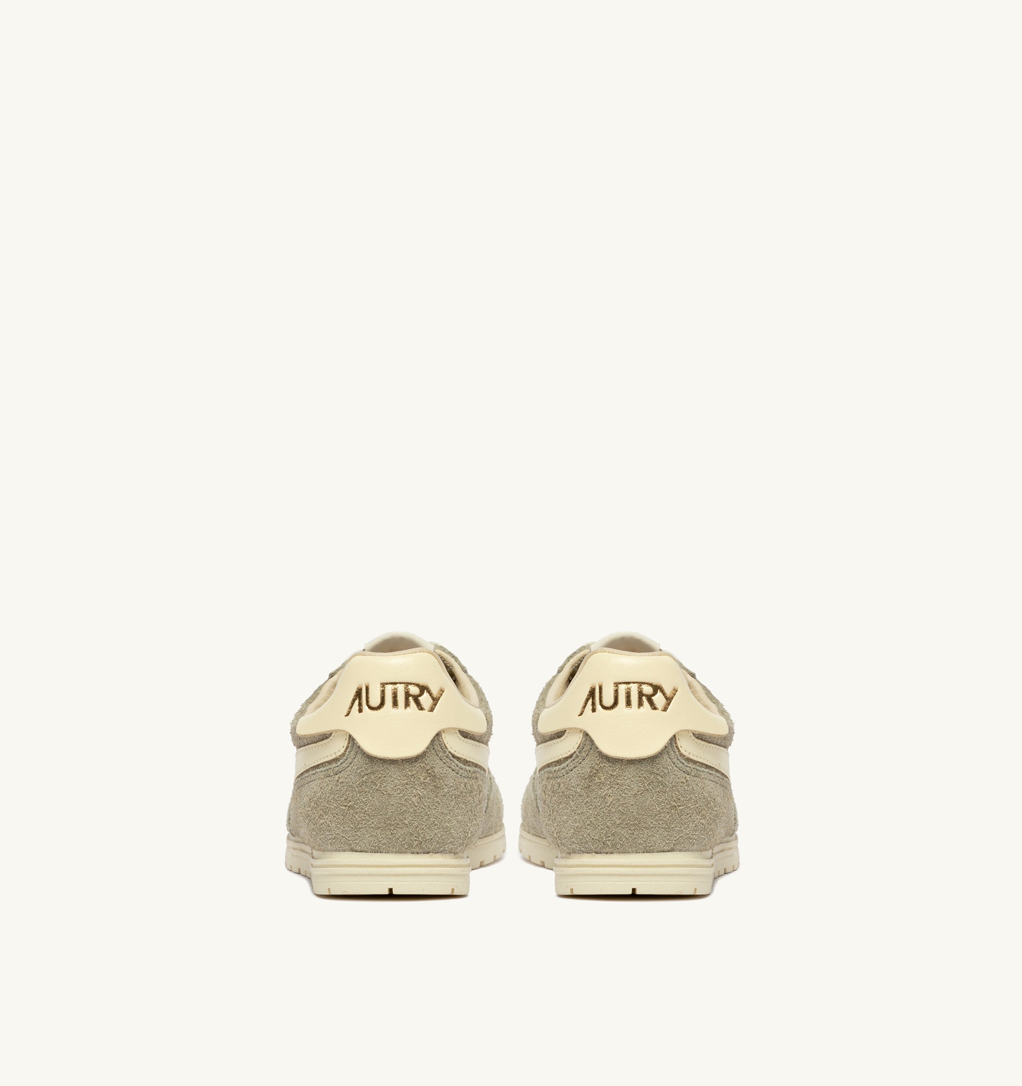 BASKETS WINDSPIN EN DAIM ET CUIR GRAY GREEN ET RUTABAGA