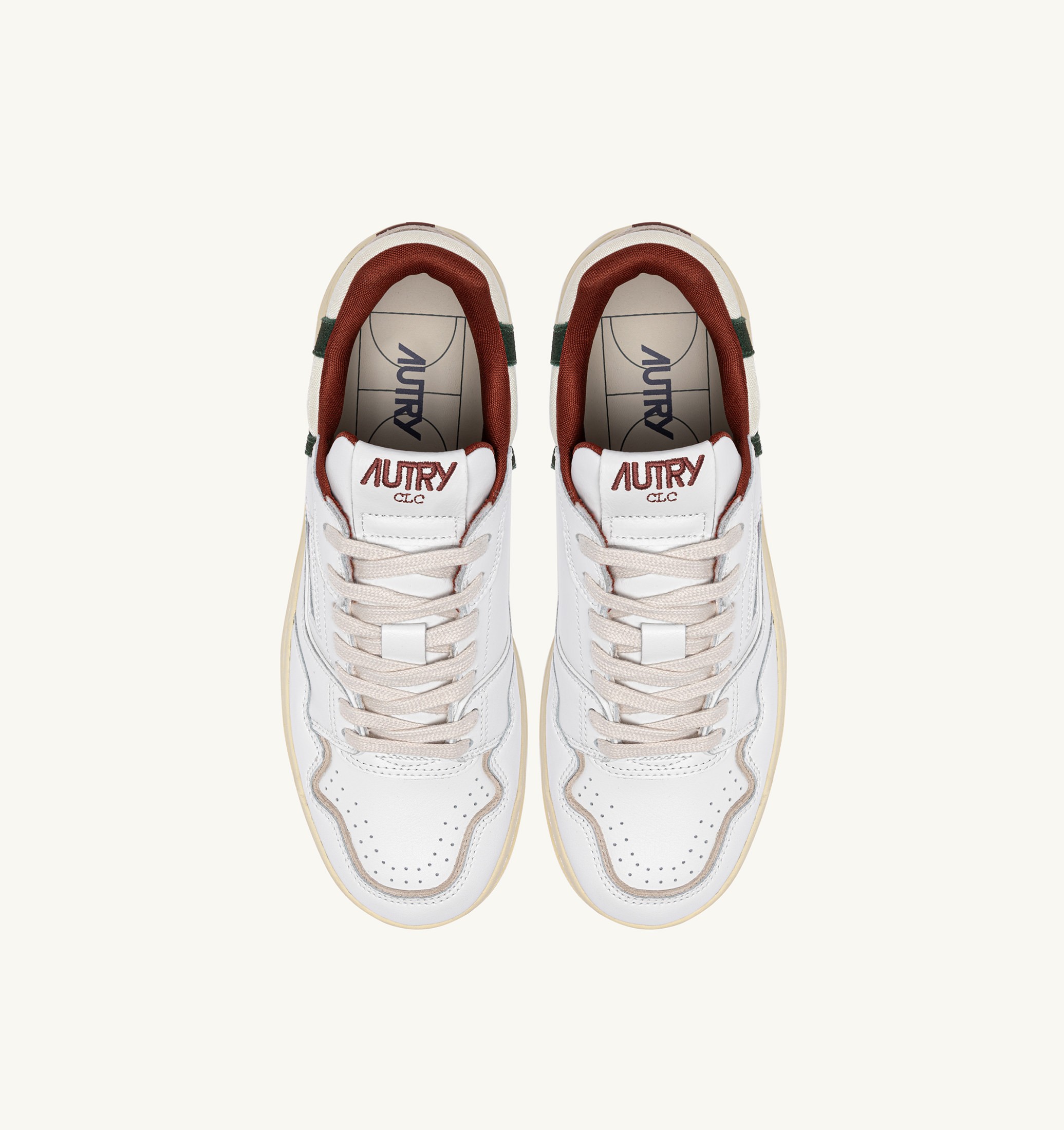 BASKETS CLC LOW EN CUIR BLANC SEQUOIA ET MOUNTAIN