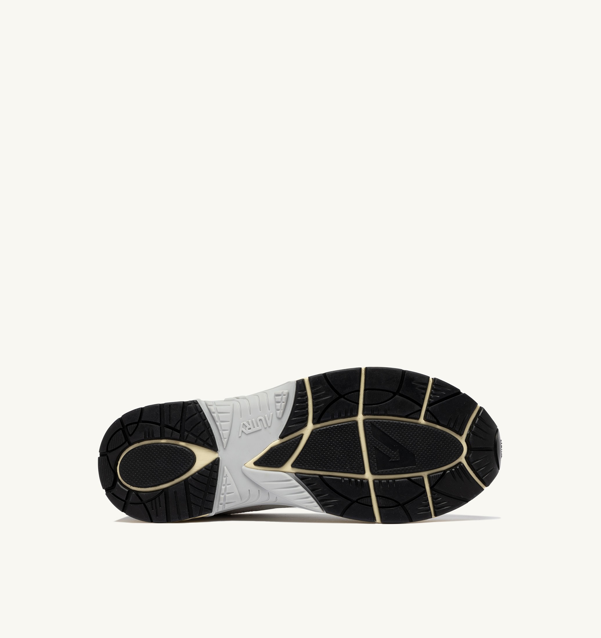 BASKETS HYPERWAY EN MESH ET CUIR BLANC ET GRIS