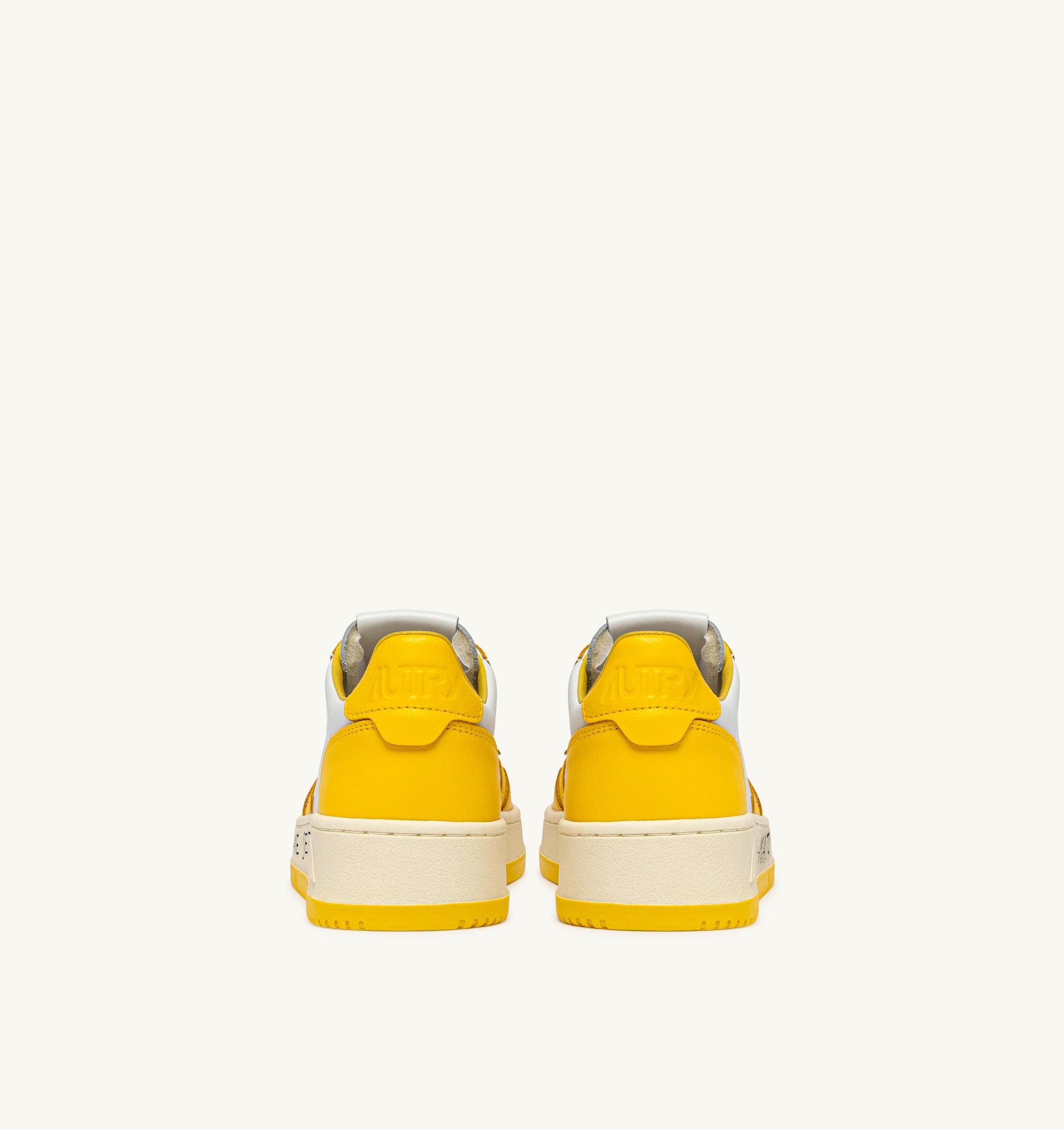 BASKETS MEDALIST LOW EN CUIR BLANC ET SLICKER