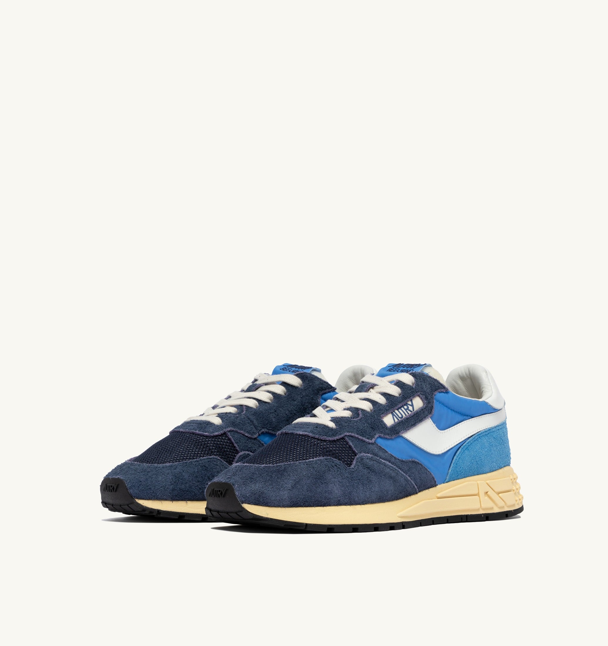 BASKETS REELWIND LOW EN NYLON ET DAIM BLUETTE ET DIGITAL BLUE