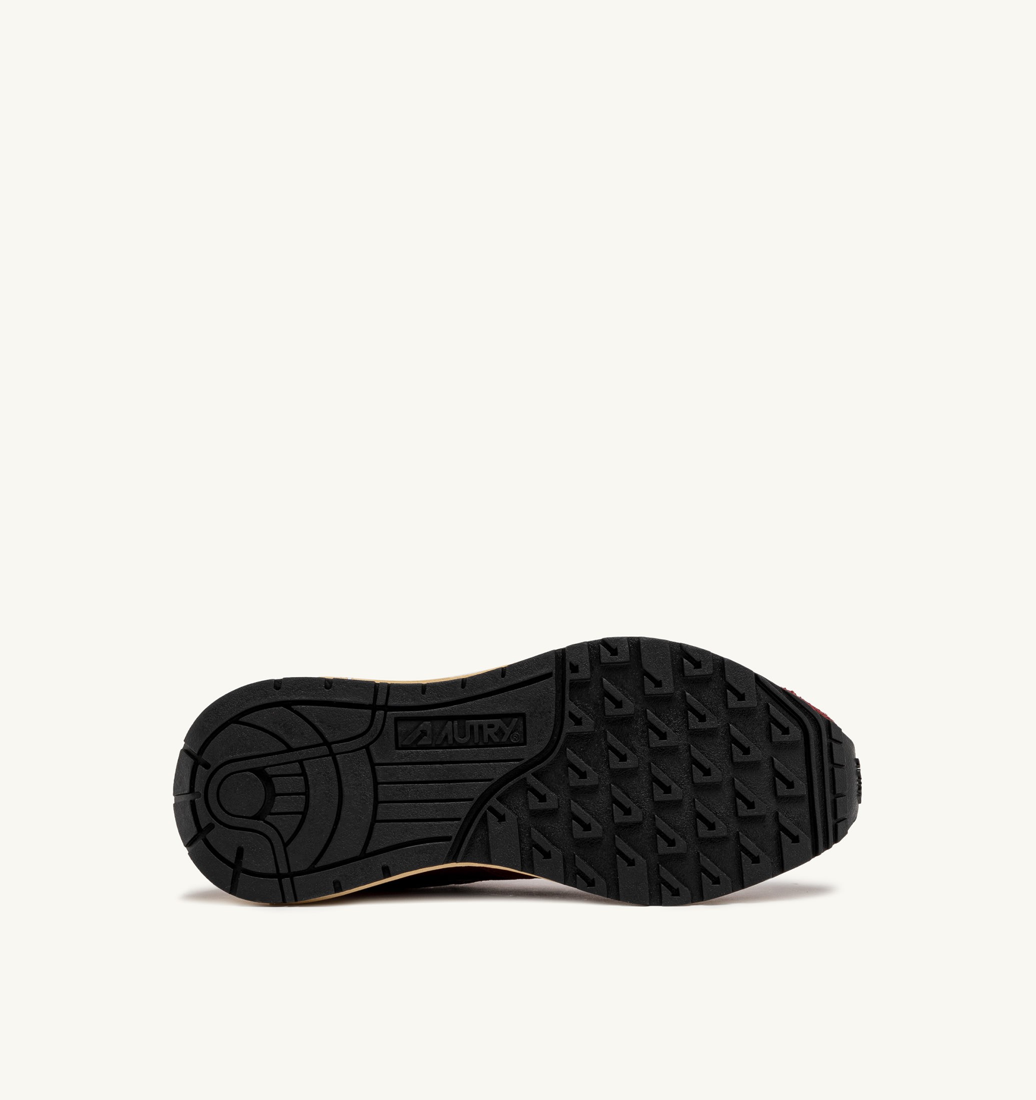 BASKETS REELWIND LOW EN NYLON DAIM ET CUIR ROUNGE ET CORDOVAN