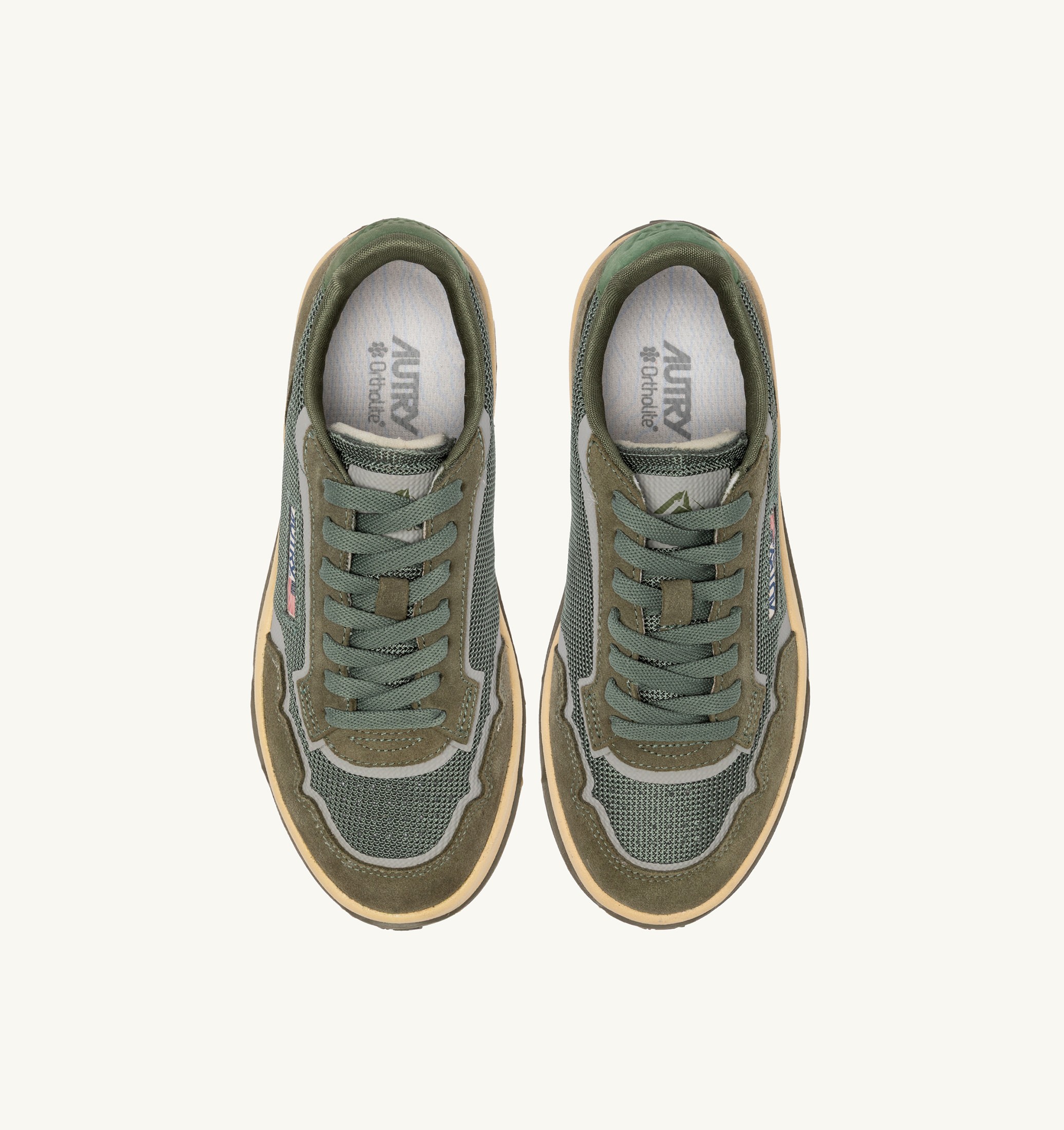 BASKETS WILDPACE LOW EN DRAGON MESH ET DAIM SCHIO ET MILITARY